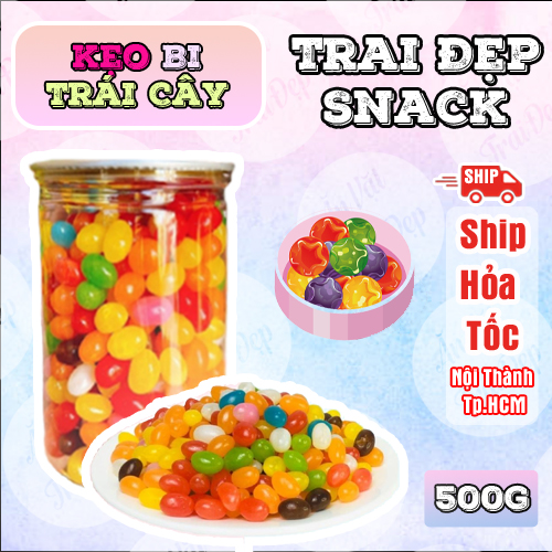 Kẹo bi trái cây trai đẹp 500g
