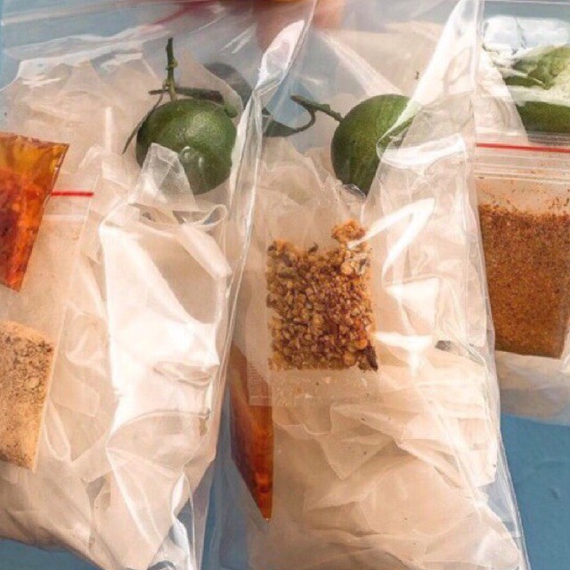 10 bịch bánh tráng sate tắc muối