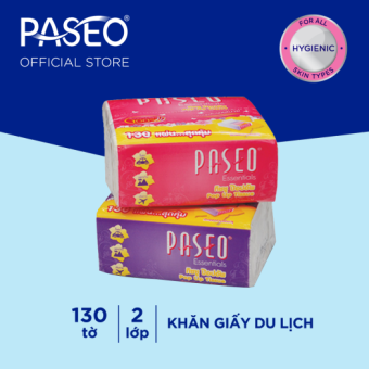 Khăn giấy Paseo du lịch popup 130 tờ 2 lớp