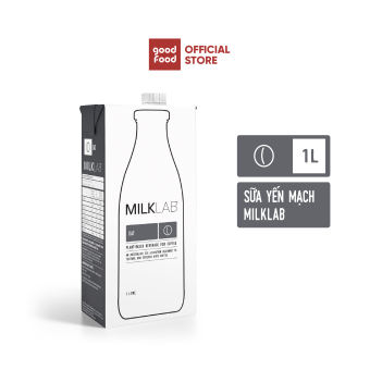 Sữa hạt yến mạch cao cấp ít đường MilkLab – Yến mạch từ Úc | hộp 1 lít