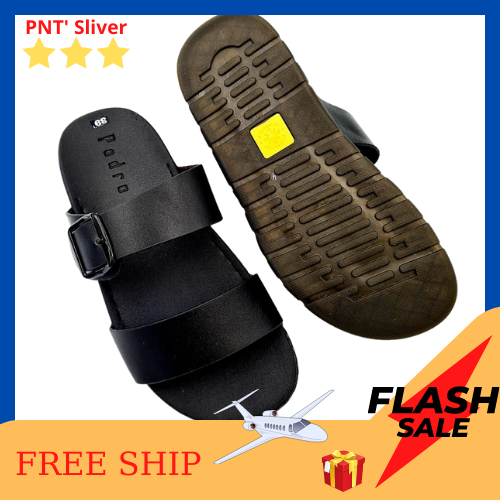 Dép da bò nam pnt 2qdt, da bò thật 100%, siêu bền siêu chống nước