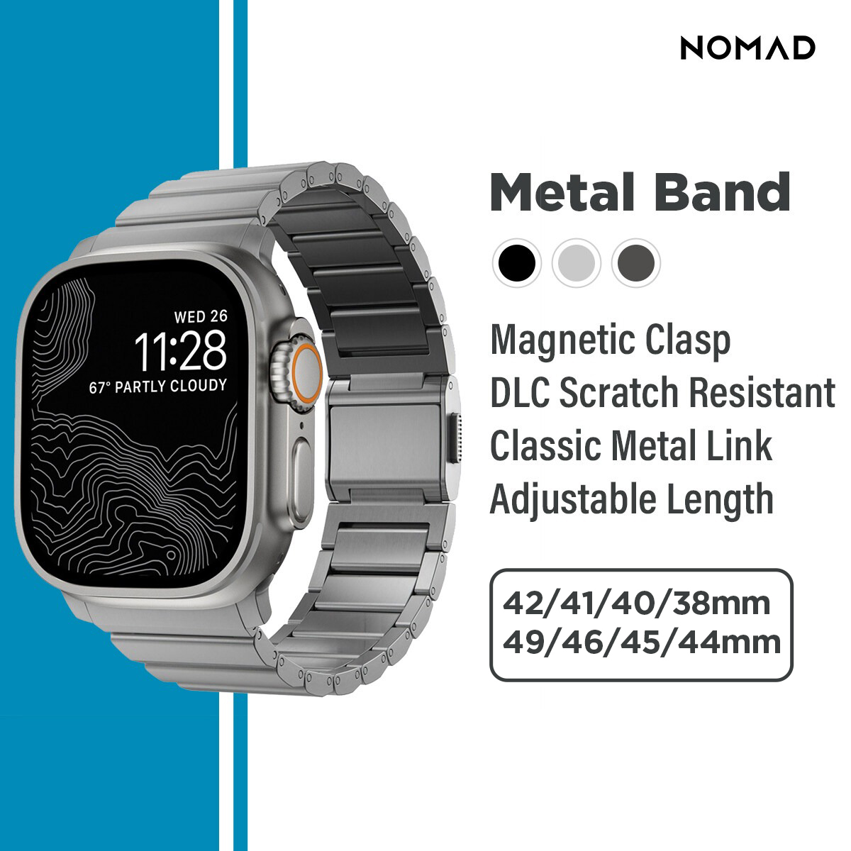 Nomad Titanium Apple Watch Band: Lightweight, Durable 