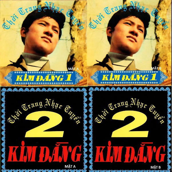 Bộ 4 Đĩa CD kim đằng 1&2 nhạc trước 1975 được thu từ băng cối có 2 mặt A & B thời gian 45 phút 1 cd