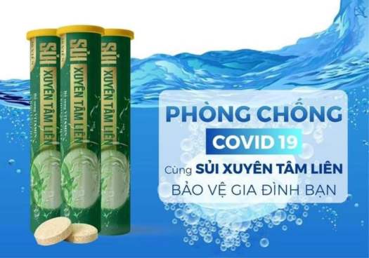 VIÊN SỦI XUYÊN TÂM LIÊN CỦA AN THỊNH ĐƯỜNG NGĂN NGỪA COVIT19