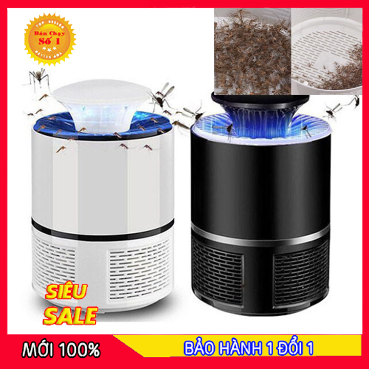 Đèn bắt muỗi mini ban đêm hình trụ - đèn bắt côn trùng bọ trĩ - muỗi ..,. máy bắt muỗi,bọ