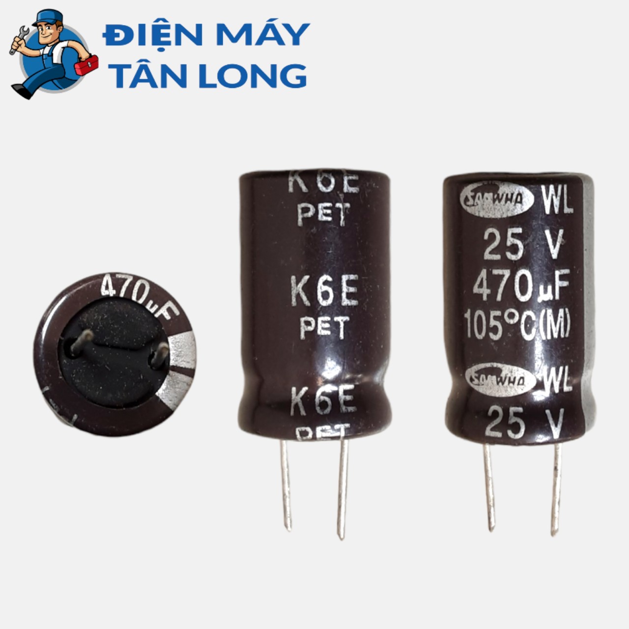 Tụ điện phân cực 25v 470uf