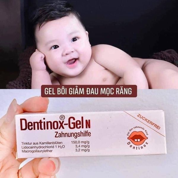 Gel bôi giảm đau khi bé mọc răng Dentinox Gel N