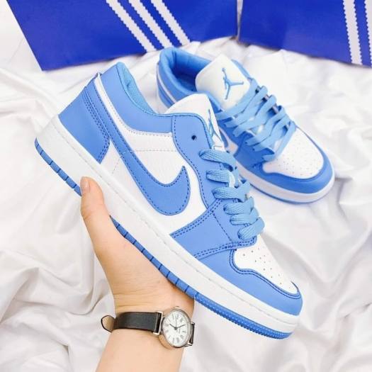 Giày AIR JORDAN 1 Low Xanh Dương, Giày Thể Thao JORDAN 1 Xanh Dương Cổ Thấp Nam Nữ cao cấp
