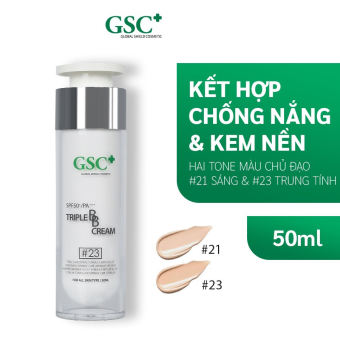 Kem Chống Nắng BB GSC Triple BB Cream, Kem nền Triple BB Cream GSC -kem trang điểm chống nắng