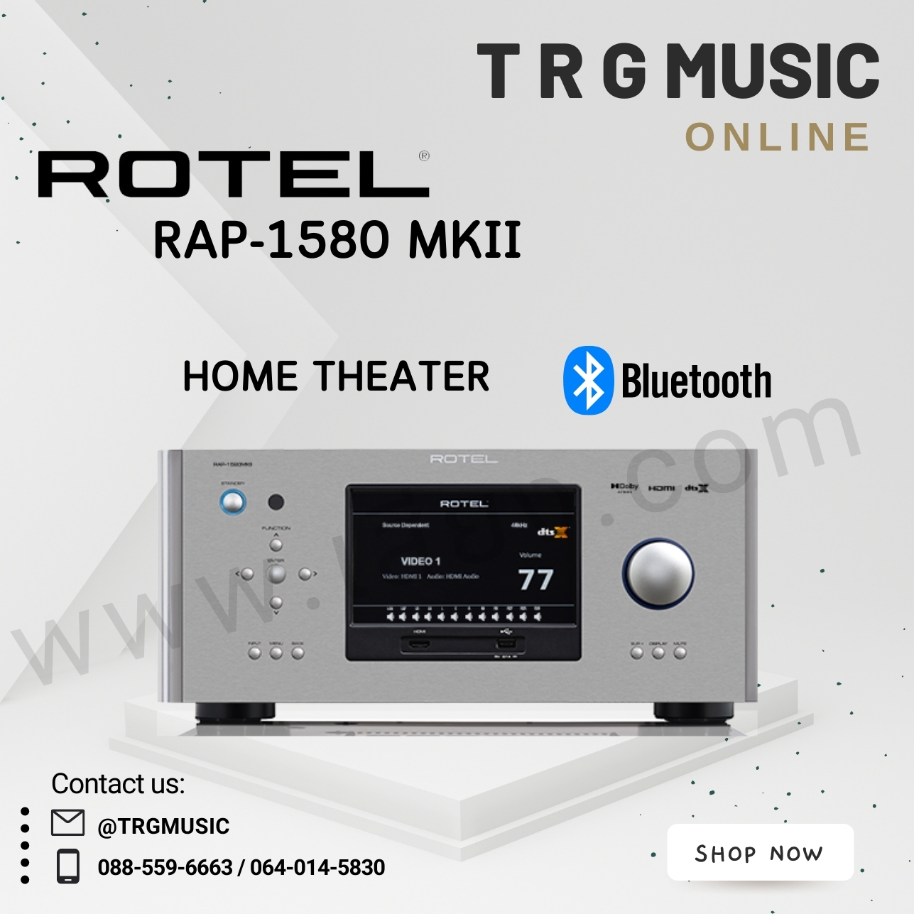 ROTEL RAP-1580 MK II HOME THEATER (สินค้าใหม่แกะกล่อง รับประกันศูนย์ไทย) ราคา 242,000 บาท*ส่งฟรี
