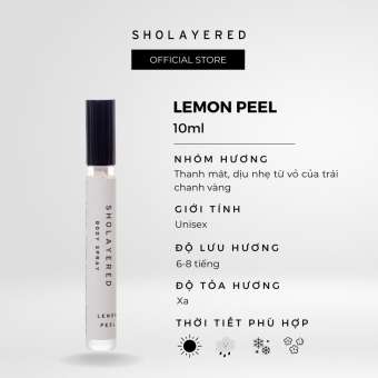 Nước hoa nam nữ unisex EDT Sholayered Chính hãng Nhật Bản 10ml [Lemon Peel]