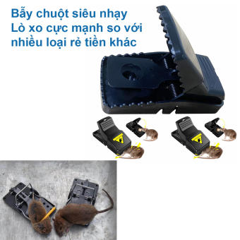 Bẫy chuột thông minh - bẫy chuột hiệu quả lò xo siêu mạnh vào là dính
