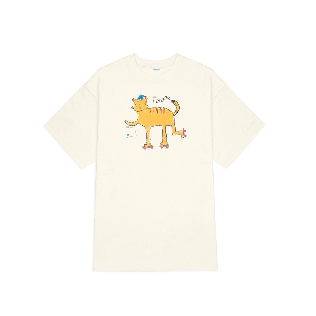 Levents - áo thun "my animals" series hổ/ cream local brand