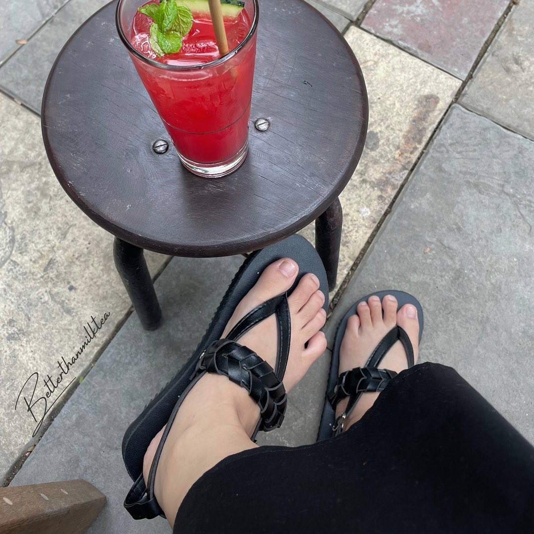 Giày Sandals NỮ kẹp phối quai thắt bím