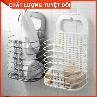 Giỏ, hộp đựng đồ dùng gia đình đựng quần áo, sách báo, đồ chơi gấp gọn có thể treo trong bếp, trong phòng khách, nhà tắm để quần áo chờ giặt hay treo cạnh máy giặt, tủ lạnh