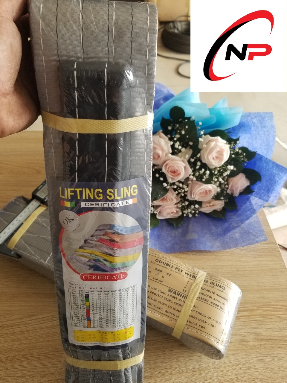 Dây Bẹ Vải Cẩu Hàng 4 Tấn 4 mét bản rộng 100mm.kimkhinhatphat