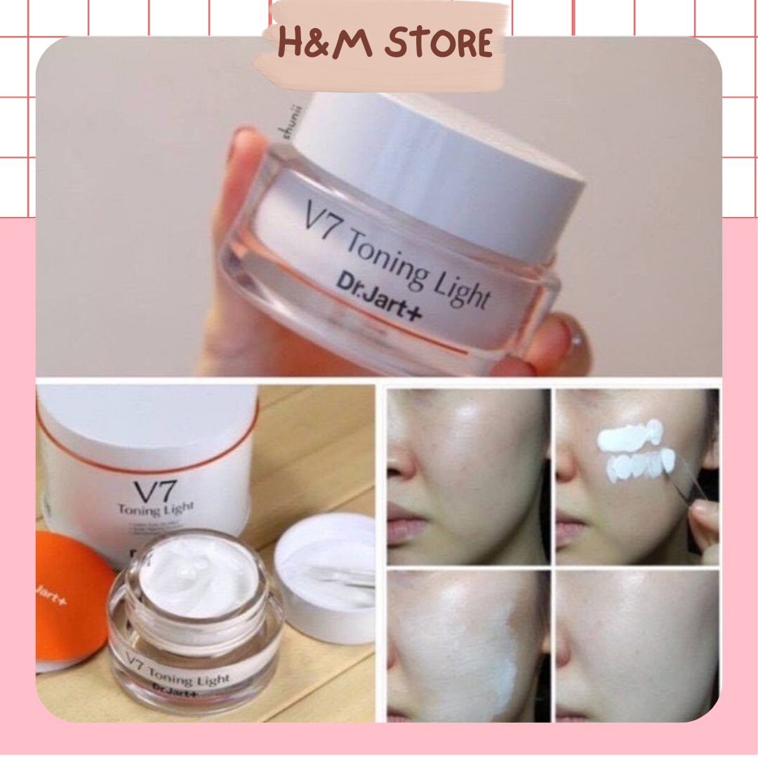 Kem dưỡng ẩm nâng cơ mặt phục hồi da trắng da v7 toning light