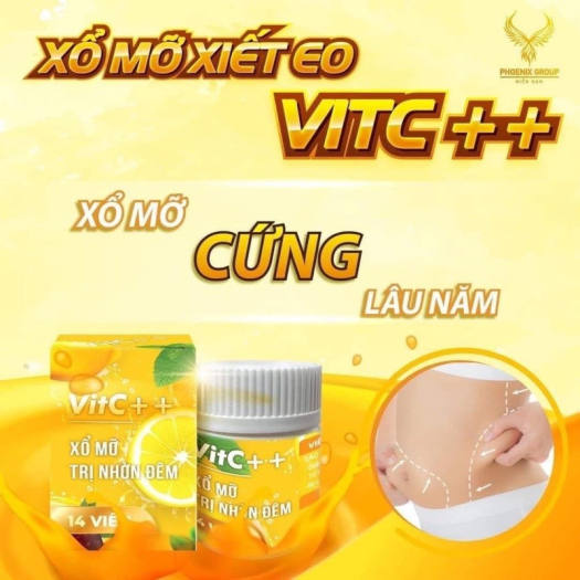 KẸO SIẾT EO HUỶ MỠ VIT-C  / DETOX MỠ BỤNG VITC / GIẢM CÂN VIT C CHÍNH HÃNG