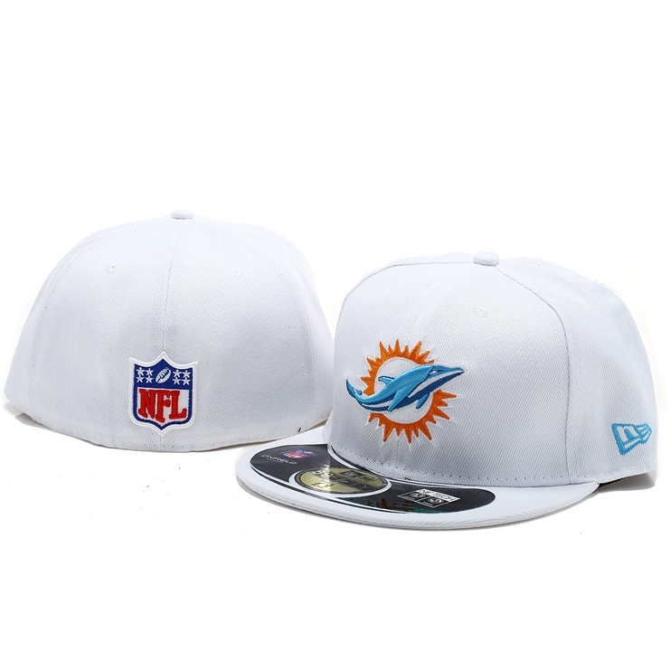 Miami DOLPHIN NFL Denim Suede New Era 59fifty Cap