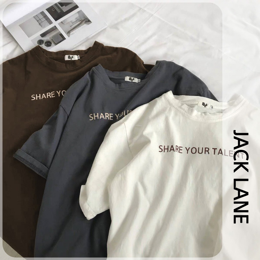 Áo phông oversize TALENT, JACKLANE, áo phông nam nữ cộc tay Jack Lane