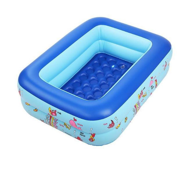 Bể Phao Bơi 3 Tầng- BỂ PHAO BƠI 3 TẦNG CHO BÉ- Bể Bơi 3 Tầng Hình Chữ Nhật Cho Bé Từ 1m5, 1m8, 2m1