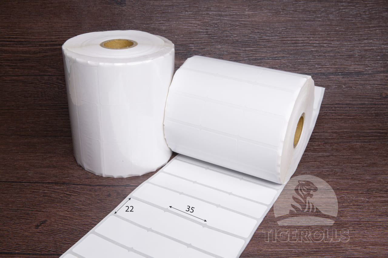 Giấy in mã vạch 3 tem 35x22 mm in nhiệt