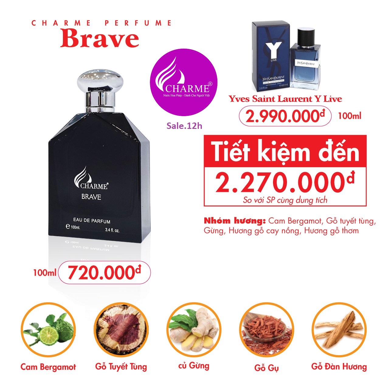 Nước hoa charme_brave 100ml