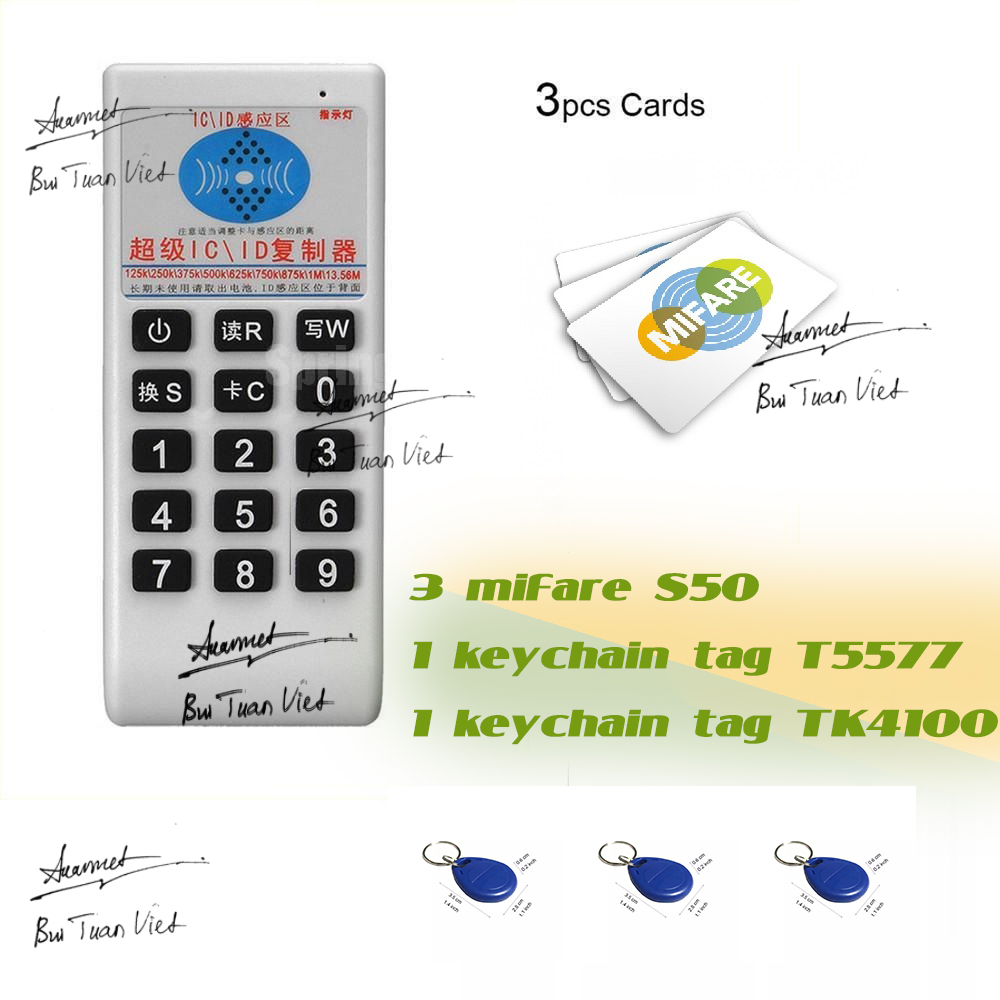 Máy đọc ghi thẻ từ rfid super ic id model 05cd đọc ghi 5 tần số 125khz 13.56mhz