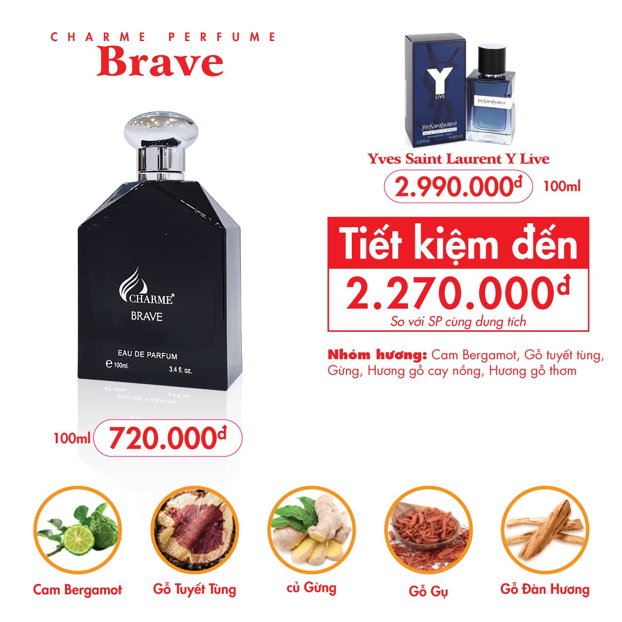 Nước Hoa Charme_Brave 100ml