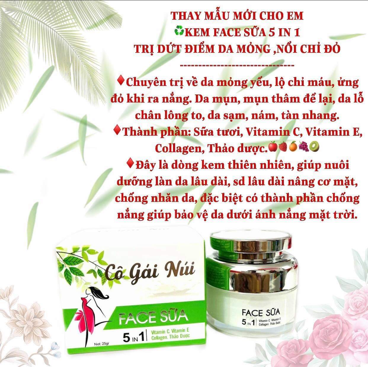 Kem face sữa 5 in 1