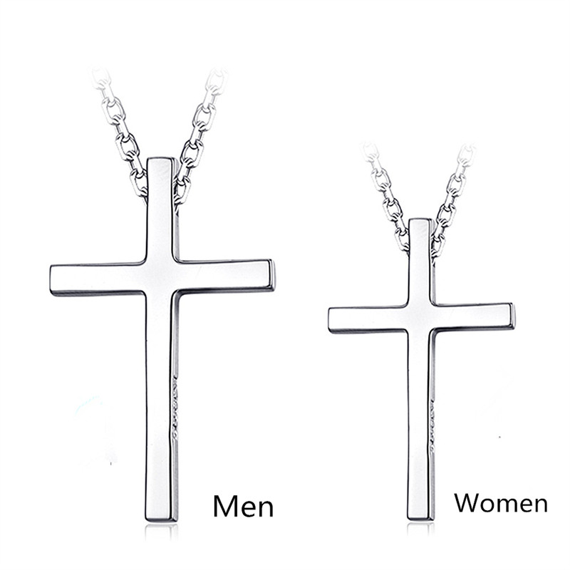 Mens 925 silver cross on sale pendant