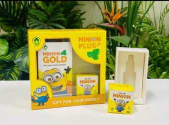 Bộ dầu húng chanh Minion Gold 30ml + Sáp ấm MINION PLus phòng ngừa ho khàn, sổ mũi, bôi vết thương côn trùng cắn