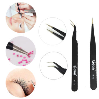 Nhíp Nối Mi Đính Đá Lidan