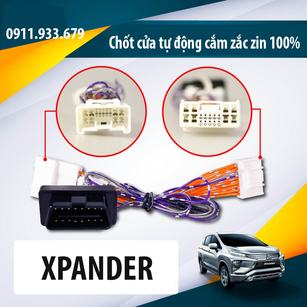 HCM- Chốt cửa tự động Mitsubishi Xpander 2018-2021 hàng cắm giắc zin