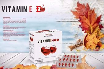 Hộp 100 viên] Viên Uống Đẹp Da Vitamin E đỏ 4000mcg, Aloe vera 500mg - Giúp sáng mịn da, chống lão hóa