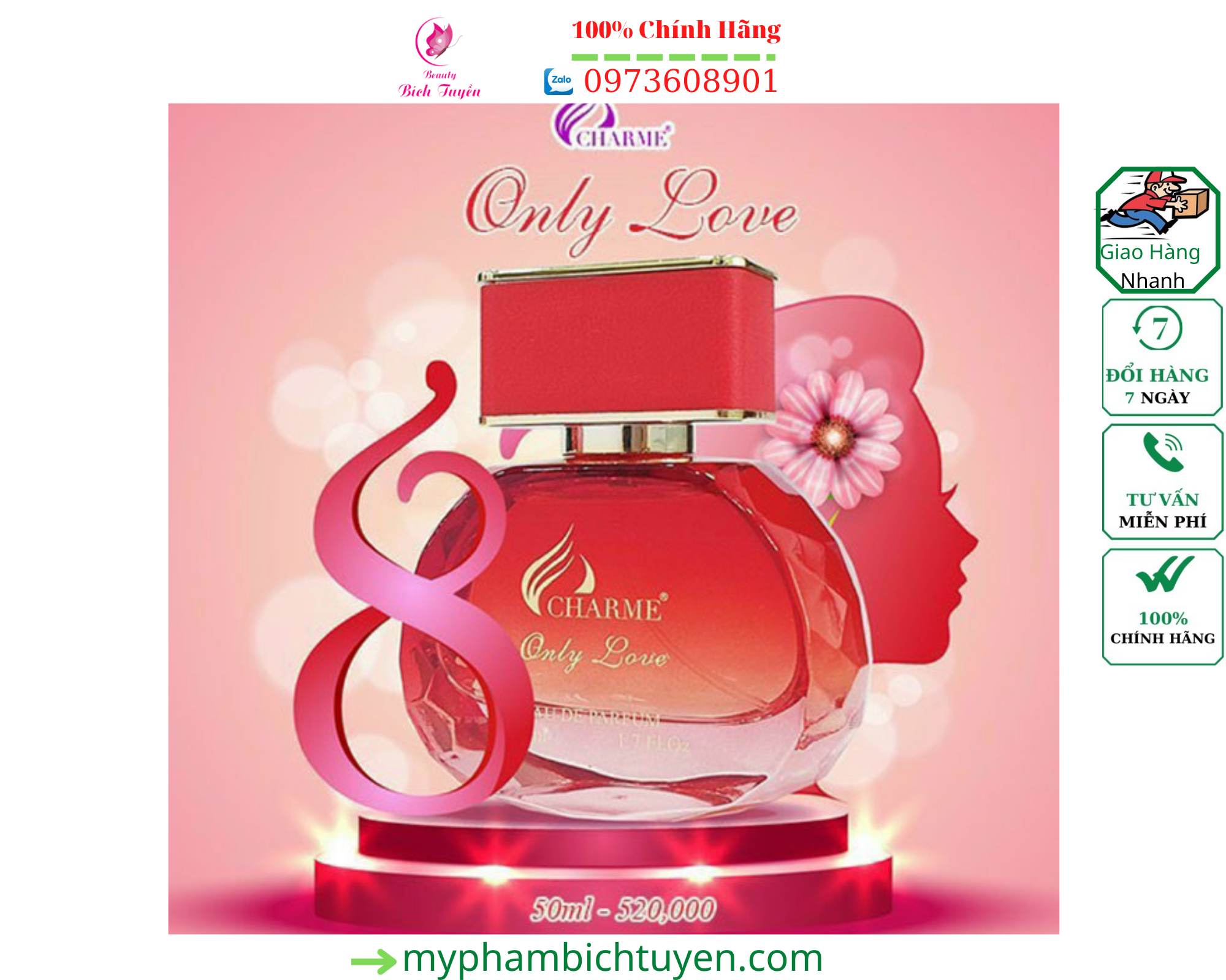 Nước hoa charme_only love for her 50ml