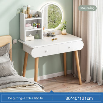 Bàn trang điểm phong cách Bắc Âu thiết kế hiện đại, chất liệu gỗ cao cấp, bền bỉ