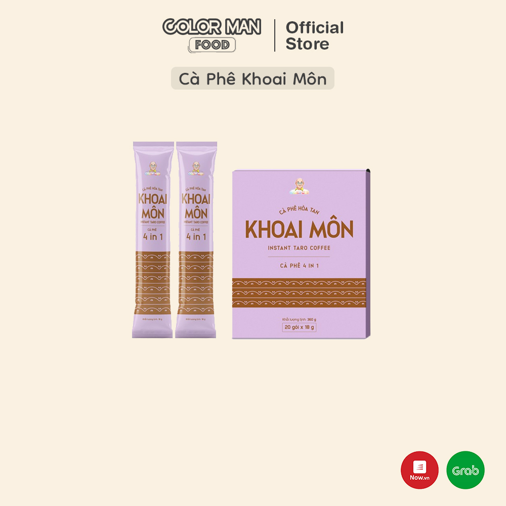Cà phê khoai môn color man