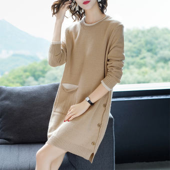 Áo len dáng dài siêu xinh kiêm váy- đầm len suông