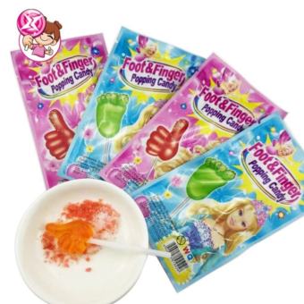 kẹo mút chấm nổ bàn chân và tay công chúa