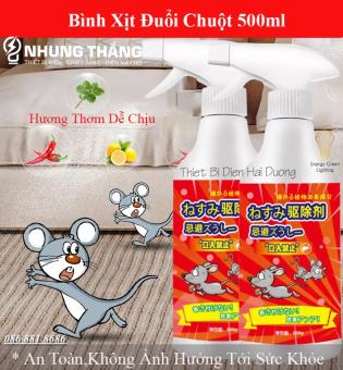 Bình Xịt Đuổi Chuột Thành Phần Tự Nhiên Sử Dụng Công Nghệ Nhật An Toàn Và Hiệu Quả - Dung Tích 500ml - Có Video