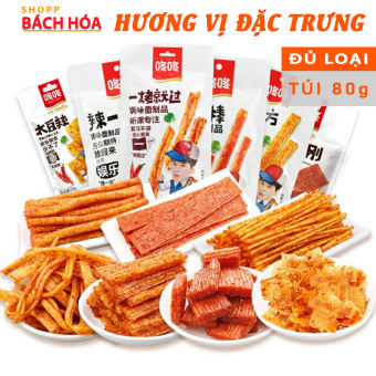 Que cay Dong Dong tổng hợp, đồ ăn vặt nội địa Trung, que cay chính hiệu vị đặc trưng – Túi 80g
