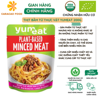 Thịt bằm từ thực vật Yumeat 200g, Thực phẩm giàu protein thuần chay tốt cho sức khỏe và môi trường