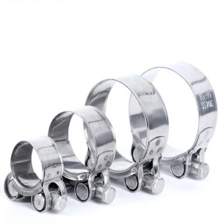 304 Stainless Steel Strong Clamp European-style Hoop Thickened Pipe Hoop Hose Clamp Pipe Clamp Fixed Clip Pipe Clamp 17mm~39mm
