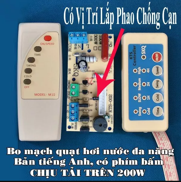 Mạch quạt điều hòa đa năng quạt phun sương