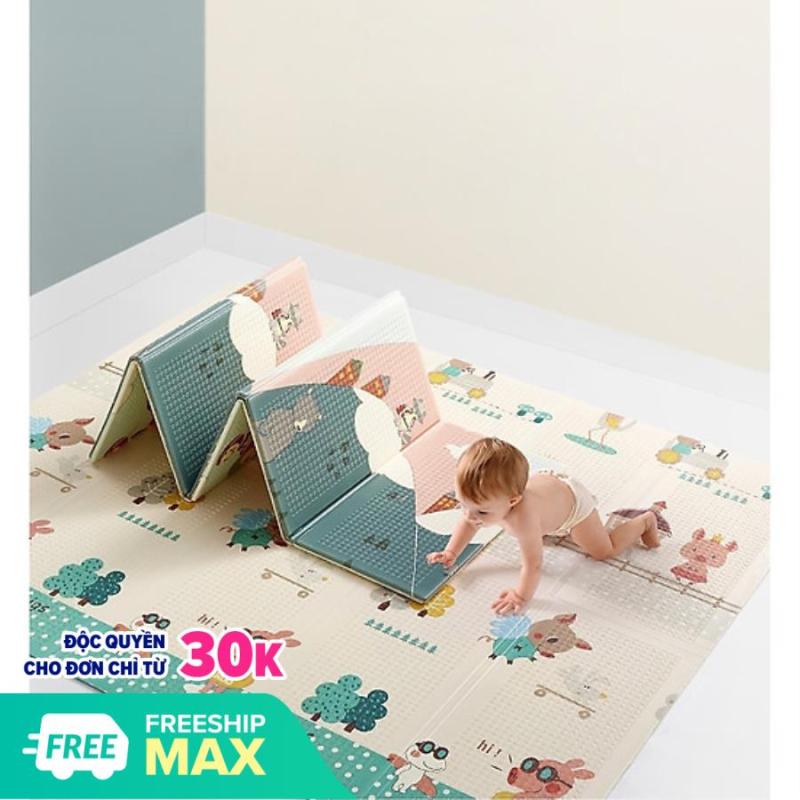 Thảm Xốp XPE phủ silicon 2 mặt cao cấp ( 1m8 x 2m )  Thảm xốp hai mặt gấp gọn ( 1m8 x 2m ) Chiếu xốp cho bé THẢM TRẢI SÀN GẤP GỌN 1m8 x 2m CAO CẤP [HÀNG LOẠI 1] Thảm Xốp XPE Gấp Gọn Trải Sàn Chống Va Đập 1m8*2m