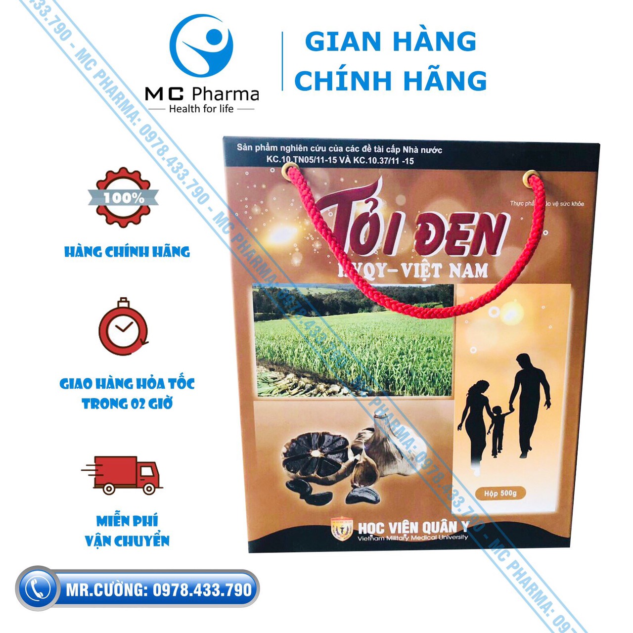 Tỏi đen nhiều nhánh Học viện quân y