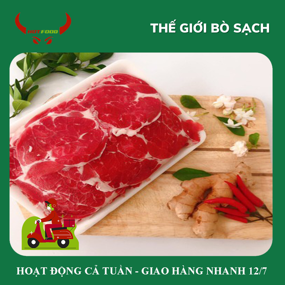 Bắp bò úc thái lát làm các món phở, xào, luộc, kho, nhúng lẩu,... - giao nhanh hcm
