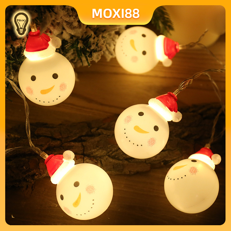 [HCM][ Năm Mới Tân Sửu 2021 ] Đèn Chớp Nháy Quả Cầu Người Tuyết Dây Đèn LED Trang Trí Giáng Sinh HOT 2020 Với 8 Chế Độ Sáng Trang Trí Cây Thông Nhà Cửa Quán Coffee Cửa Hàng Thời Trang Quầy Thu Ngân