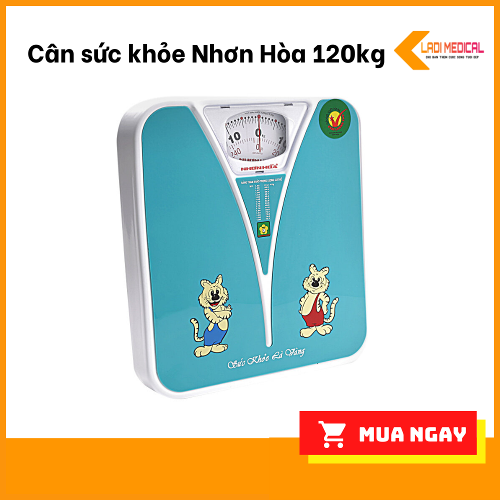 Cân sức khỏe 120 kg Nhơn Hòa màu ngẫu nhiên